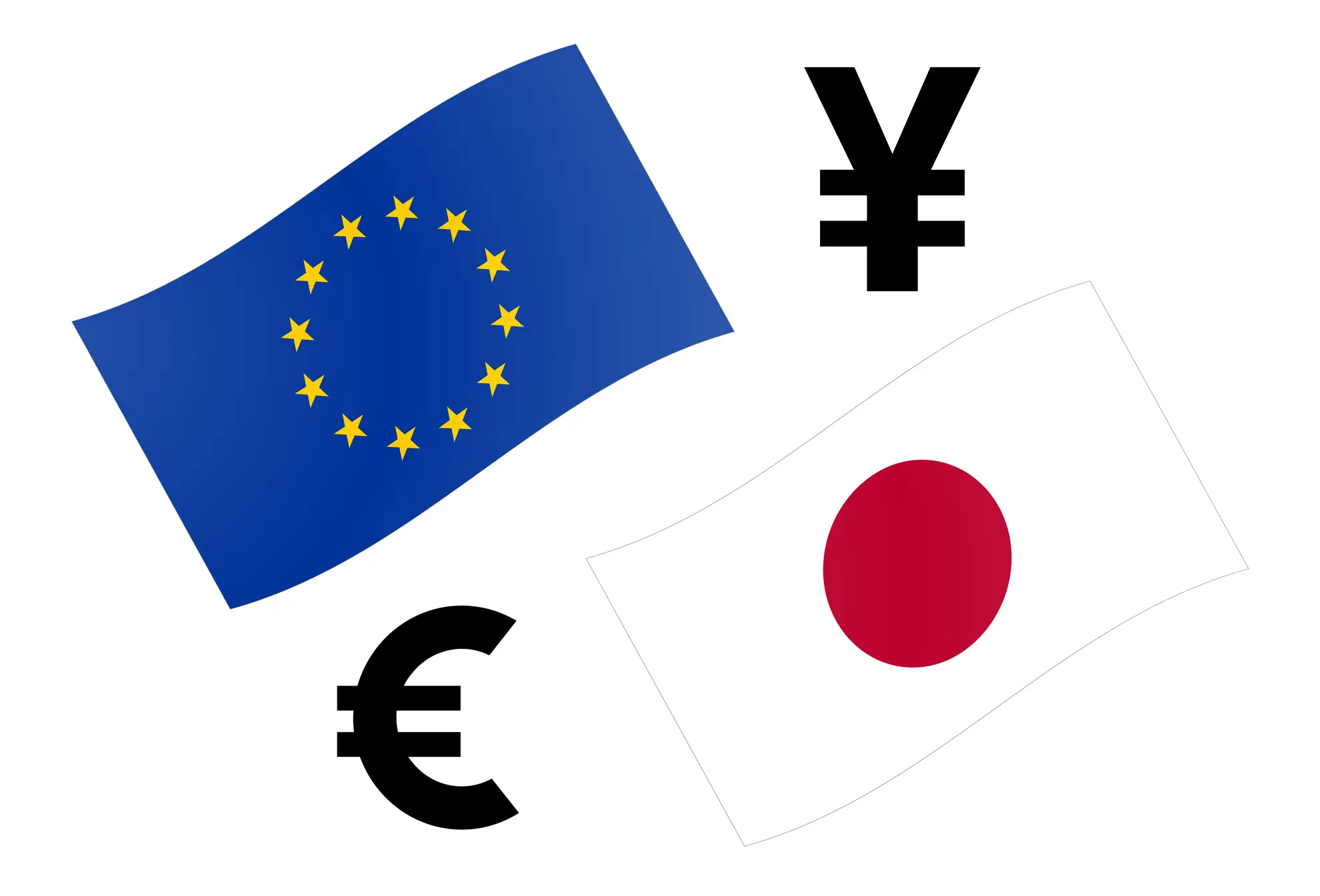The euro declines against the yen after strong Japanese data